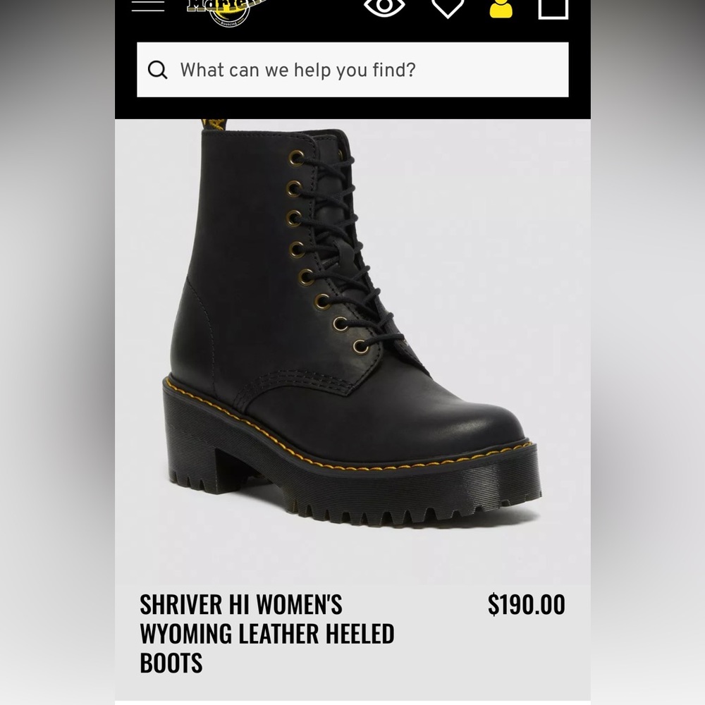 Dr Martens Shriver Hi Wyoming Heeled Boots